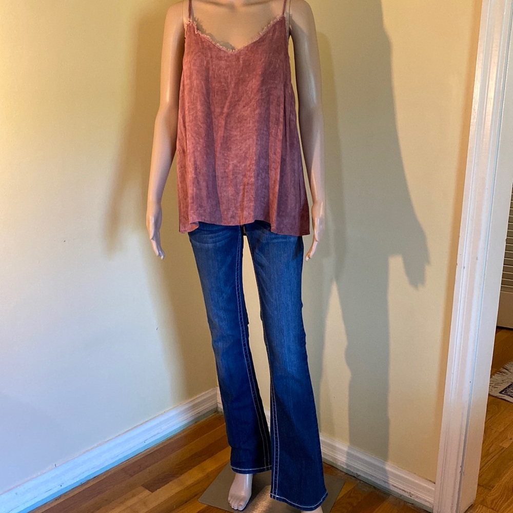 Tank Top Size L Rosy Wine